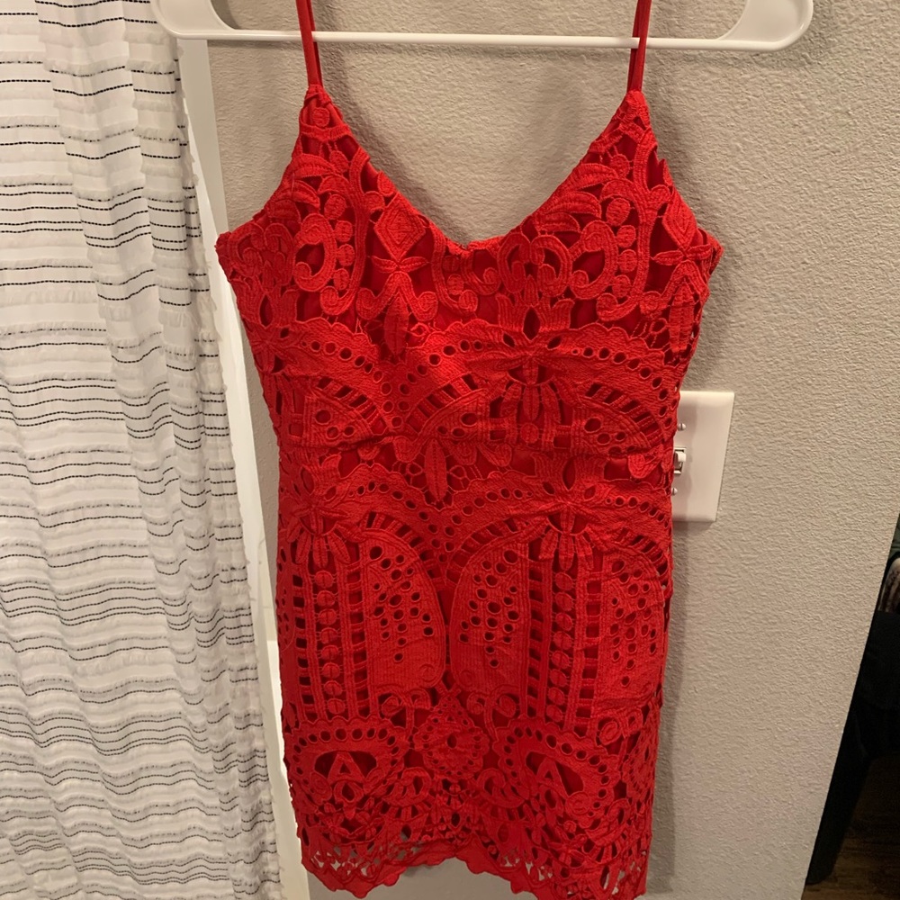 Red Lace Dress